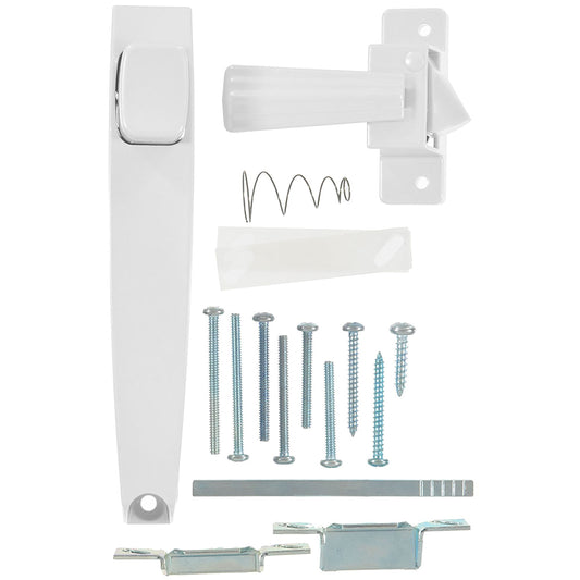 Wright Products International V333WH Screen and Storm Door Pushbutton Latch, White