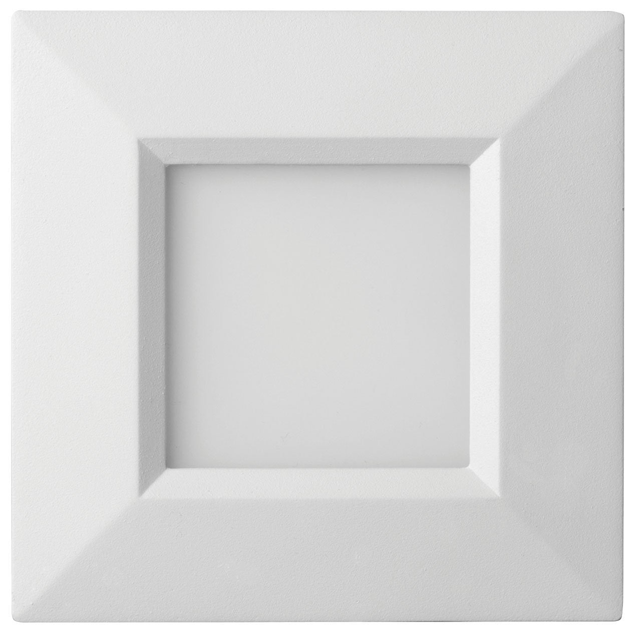 Lithonia Lighting WF6 SQ S LED 30K MW M6 Ultra-Thin Square LED Recessed Ceiling Light, 3000K | Bright White, Matte White