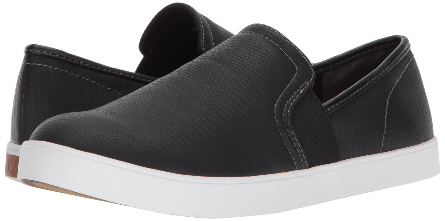 Dr. Scholl's Shoes Women's Luna Sneaker, Black Lizard Print, 8