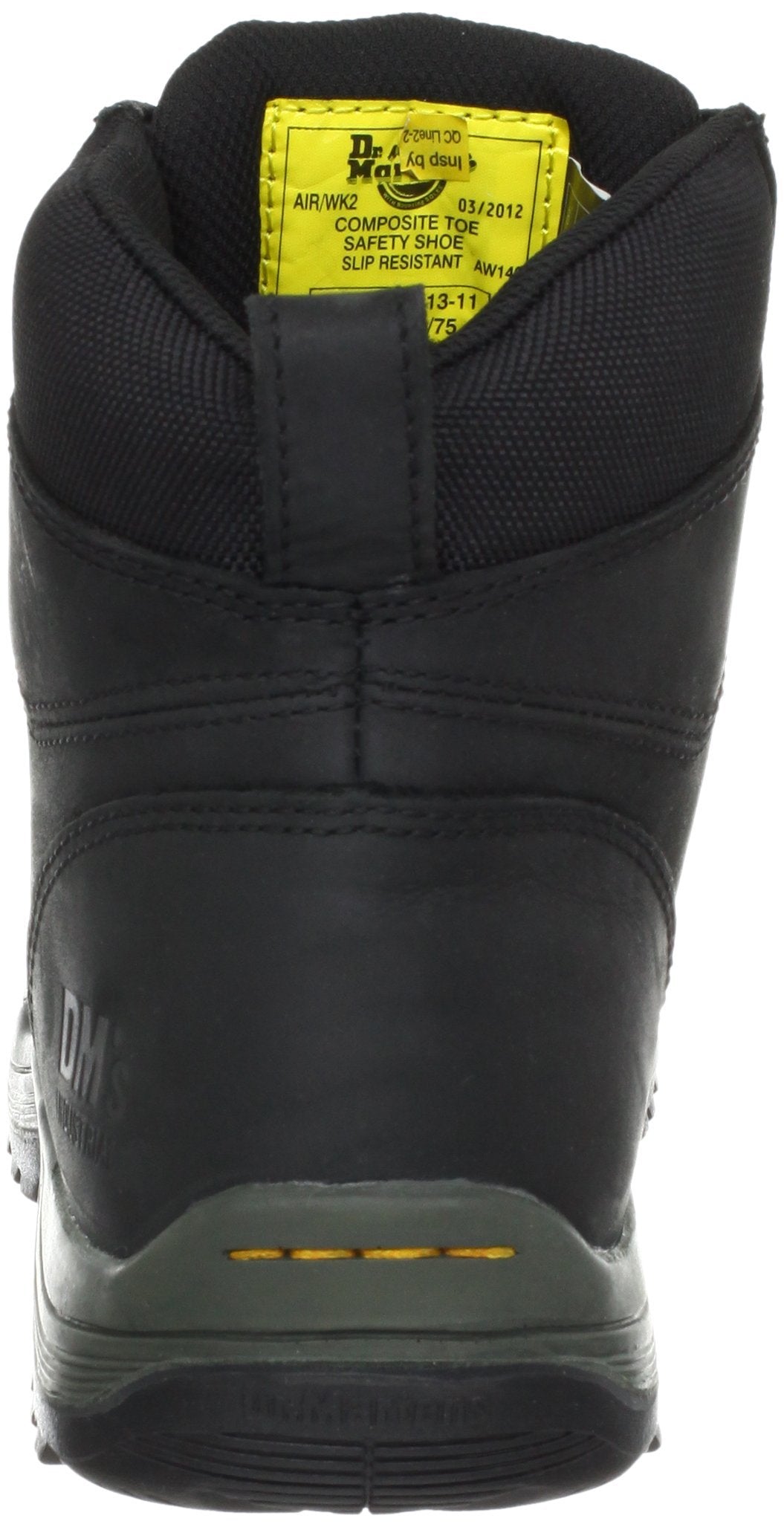 Dr. Martens Men's Falcon Work Boot,Black Industrial Greasy,11 UK/12 M US