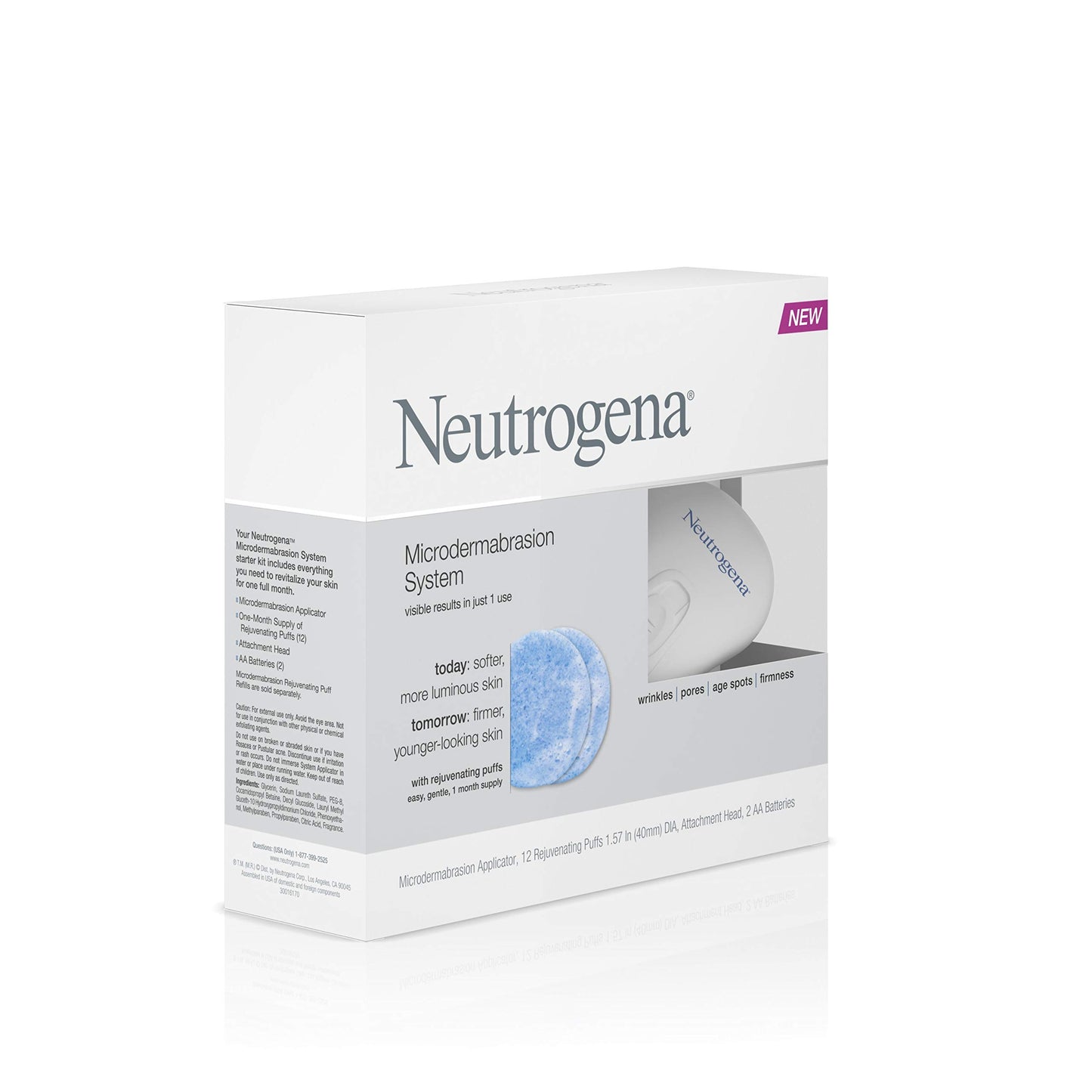 Neutrogena Microdermabrasion Starter Kit – At-home skin exfoliating DAMAGED BOX