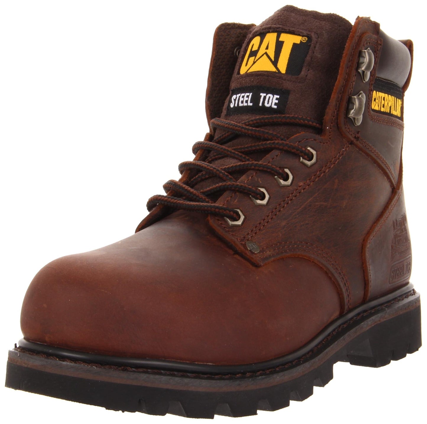Caterpillar Men's Second Shift Steel Toe Work Boot,Dark Brown,11 W US