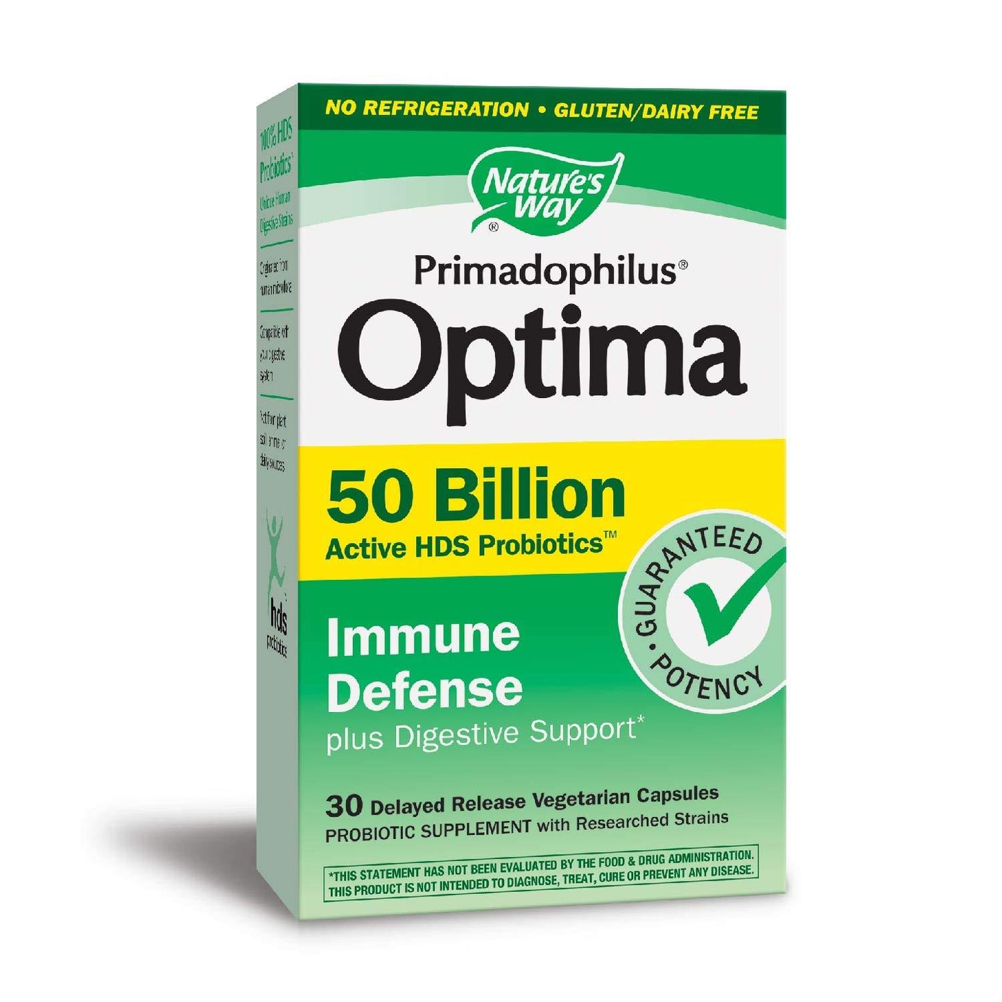 Nature's Way Primadophilus Optima Probiotic Immune Defense 30 Capsules 3-Pack 90