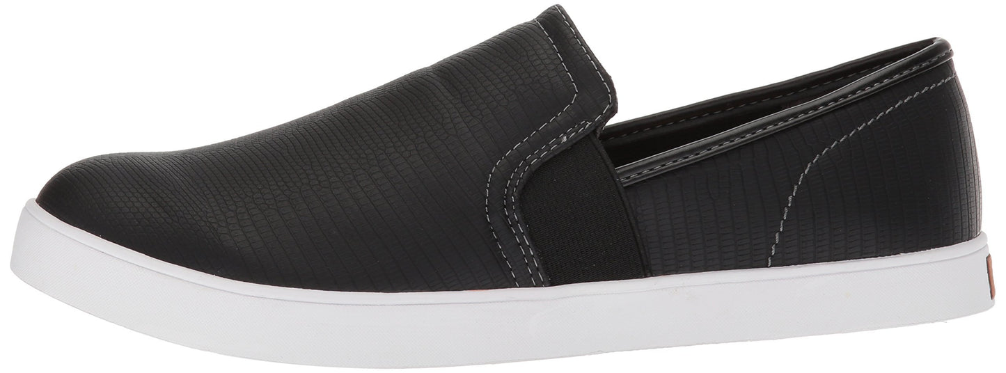 Dr. Scholl's Shoes Women's Luna Sneaker, Black Lizard Print, 8