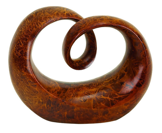 Deco 79 Poly-Stone Abstract Sculpture, 13 by 10-Inch