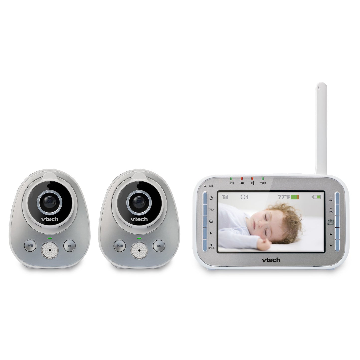 VTech VM342-2 Video Baby Monitor with 170-Degree Wide-Angle Lens for Panoramic..