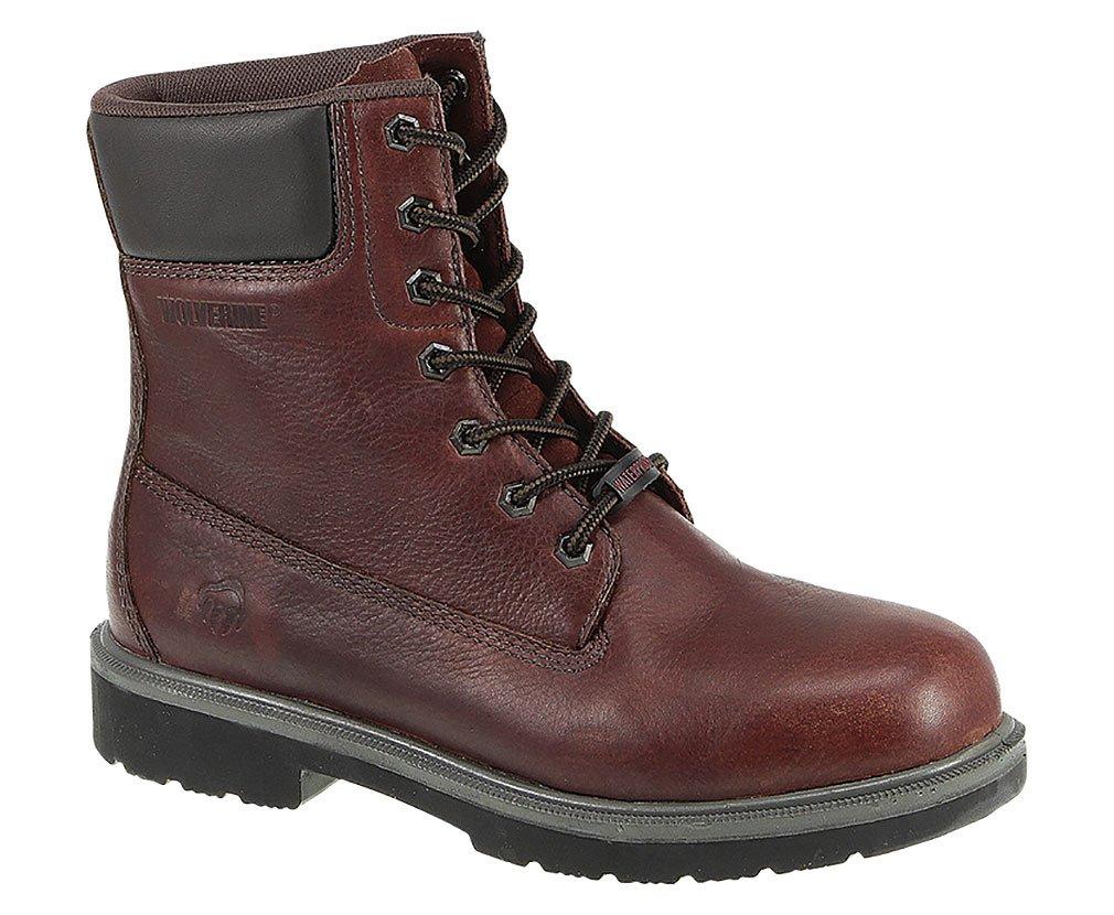 Wolverine Men's Hayes 8" Waterproof Comp Toe Boots,Brown,8.5 EW