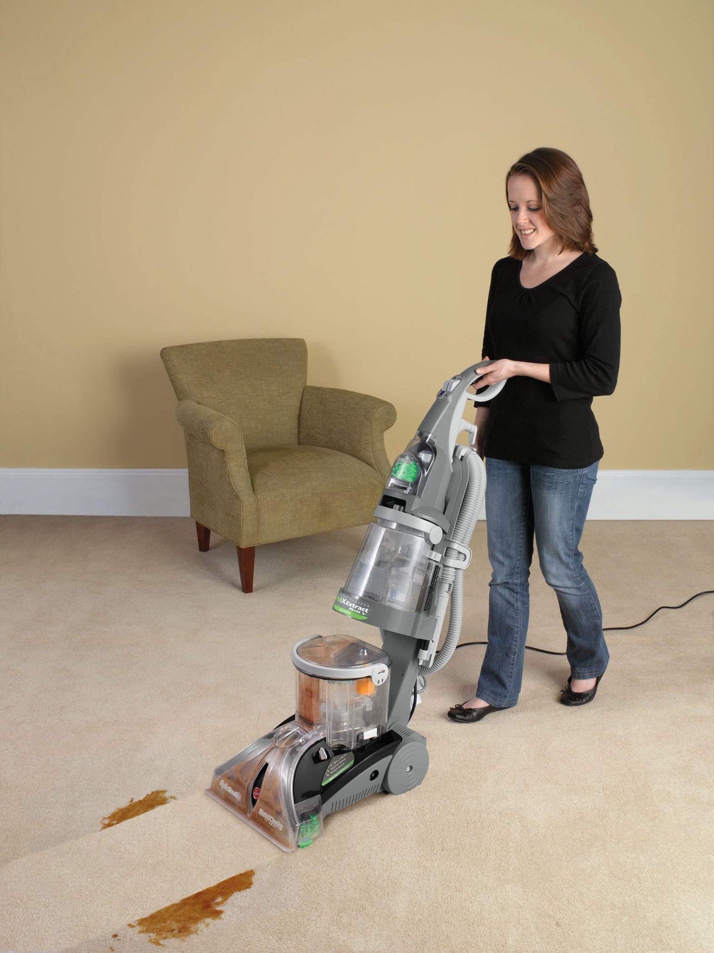 Hoover Carpet Cleaner Max Extract Dual V WidePath Carpet Cleaner Machine F7412900