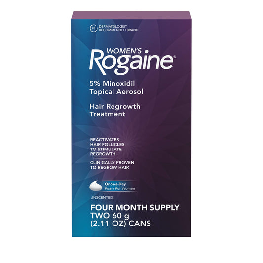 Women's Rogaine 4 Month Hair Regrowth Treatment Exp 10/2023+ Sealed Foam