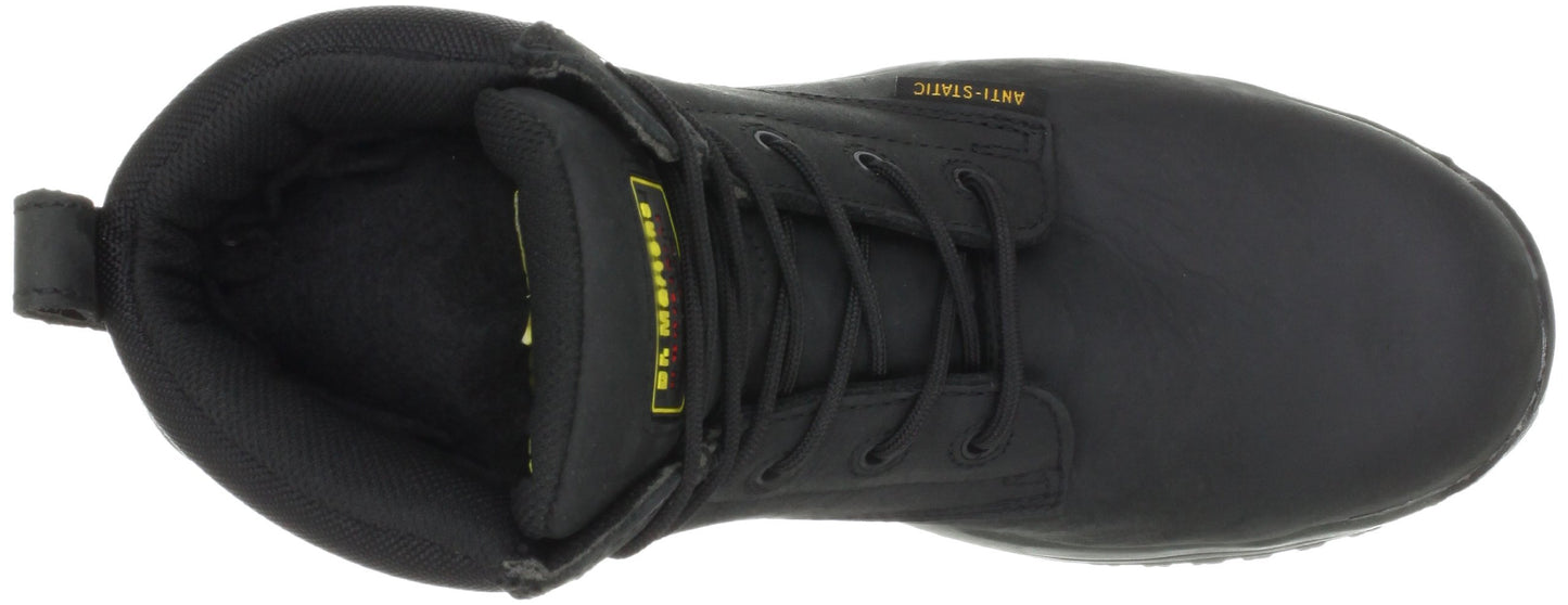 Dr. Martens Men's Falcon Work Boot,Black Industrial Greasy,12 UK/13 M US