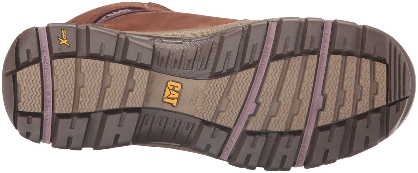 Caterpillar Women's Ally 6" Waterproof Comp Toe Industrial and Construction Shoe, Brown, 9 W US