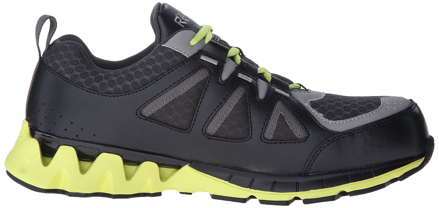 Reebok Work Men's Zigkick RB3015 Work Shoe, Black/Yellow, 10.5 W US