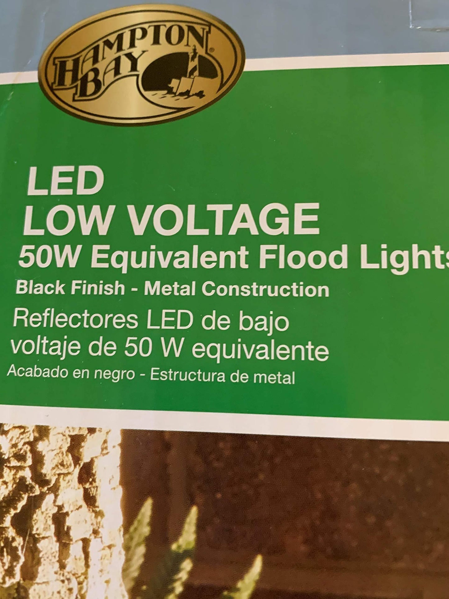 Hampton Bay Low-Voltage LED Black Outdoor Flood Light (4-Pack)