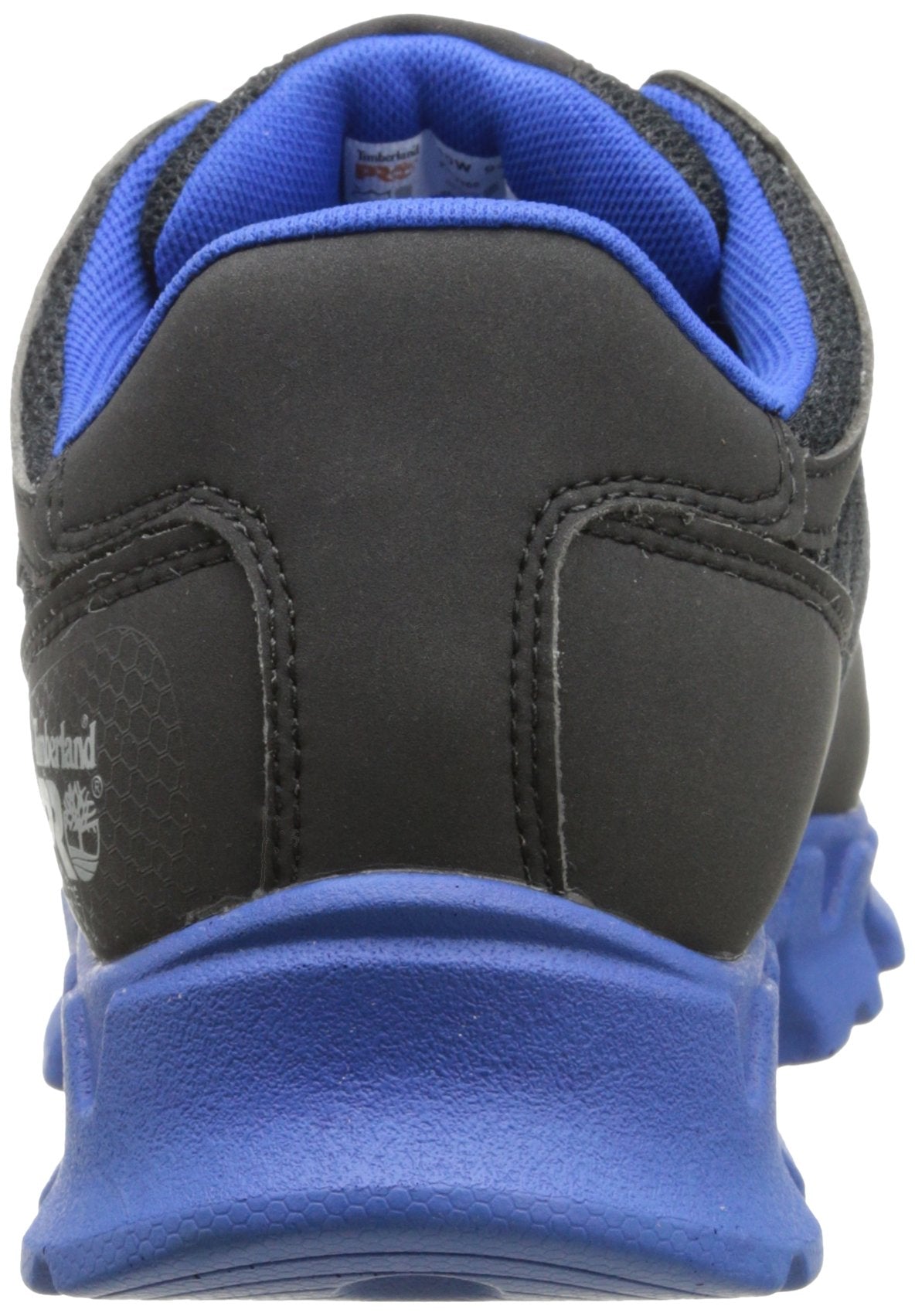 Timberland PRO Men's Powertrain Alloy-Toe,Black/Blue Microfiber & Textile,8 W US