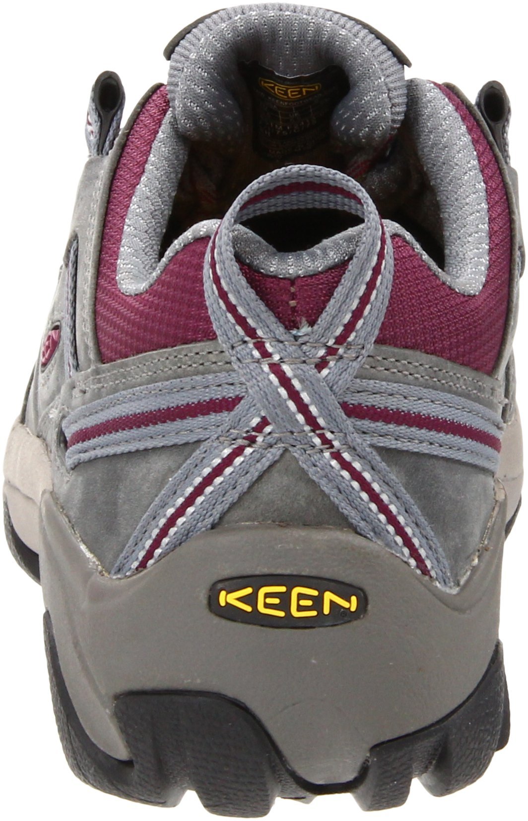 KEEN Utility Women's Detroit Low Steel Toe Work Shoe,Monument/Amaranth,6 M US
