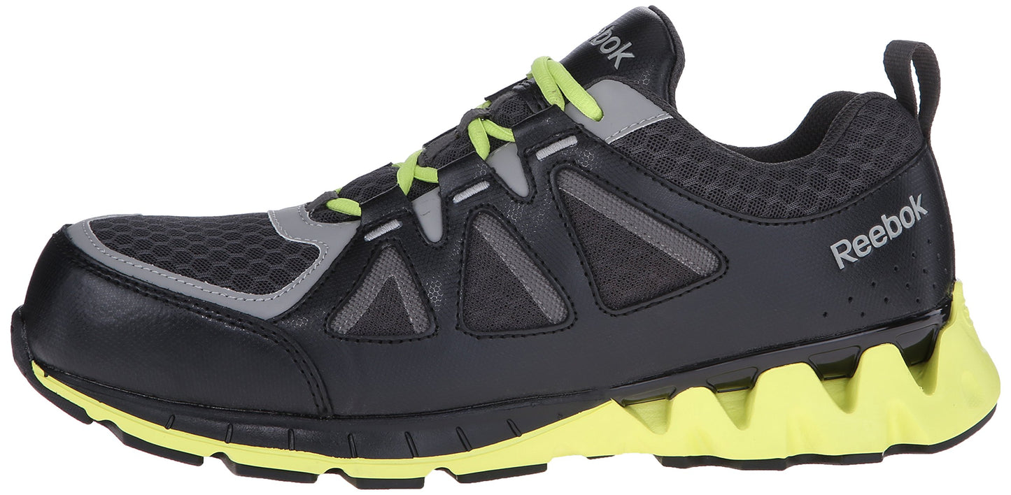 Reebok Work Men's Zigkick RB3015 Work Shoe, Black/Yellow, 11 W US