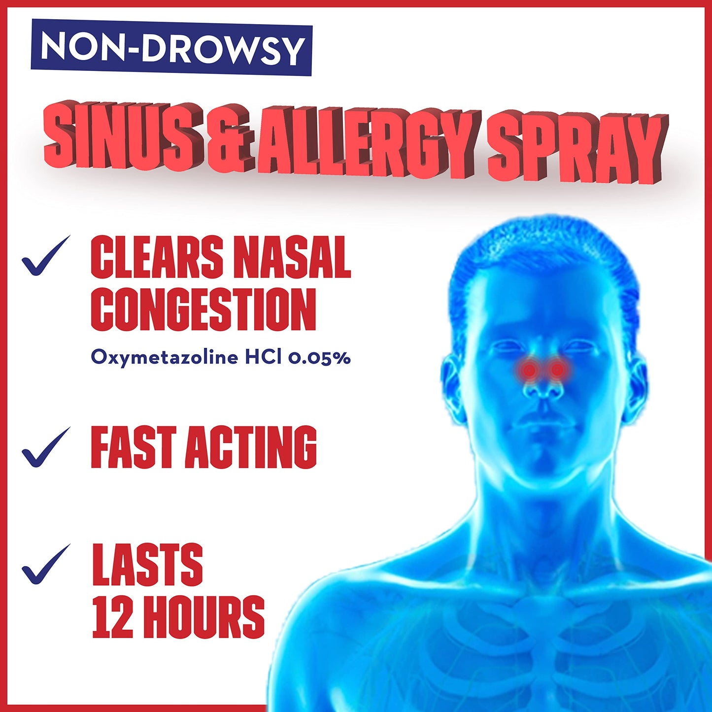 Mucinex SINUS & ALLERGY Sinus-Max Severe Nasal Spray Congestion 3/4 Oz Exp 4/23