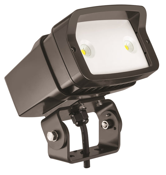 Lithonia Lighting OFL1 LED P1 Contractor Select 40K MVOLT YK DDBXD M4 4000K Color Temperature Size 1 Floodlight with P1 Performance Package - Yoke Mounted