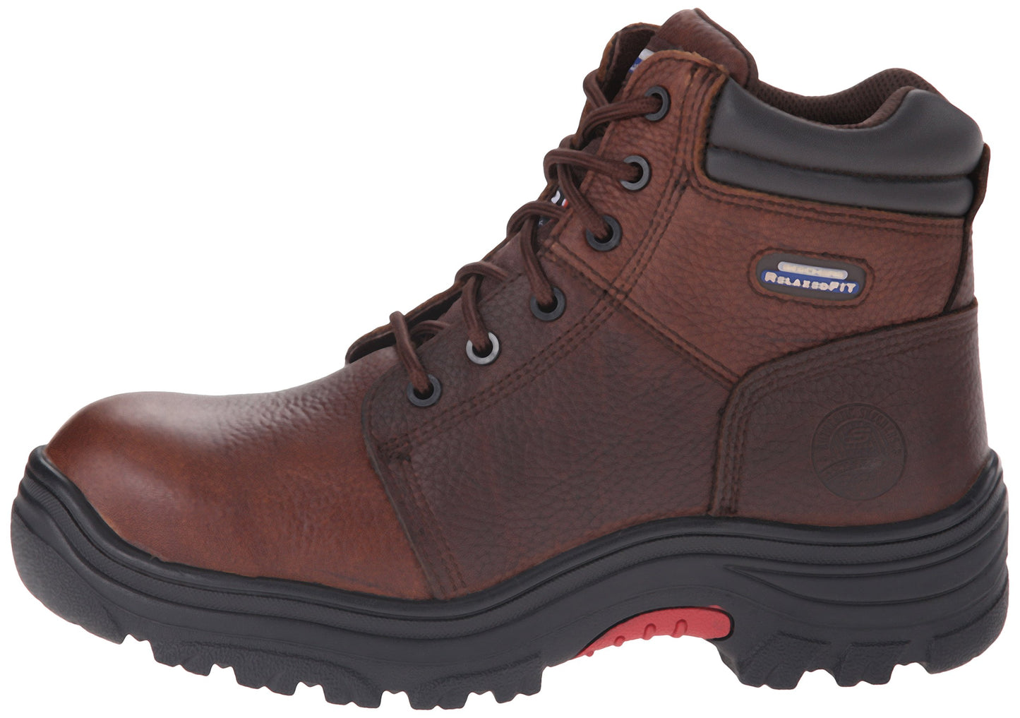 Skechers for Work Men's Burgin Work Boot,Dark Brown,12 M US