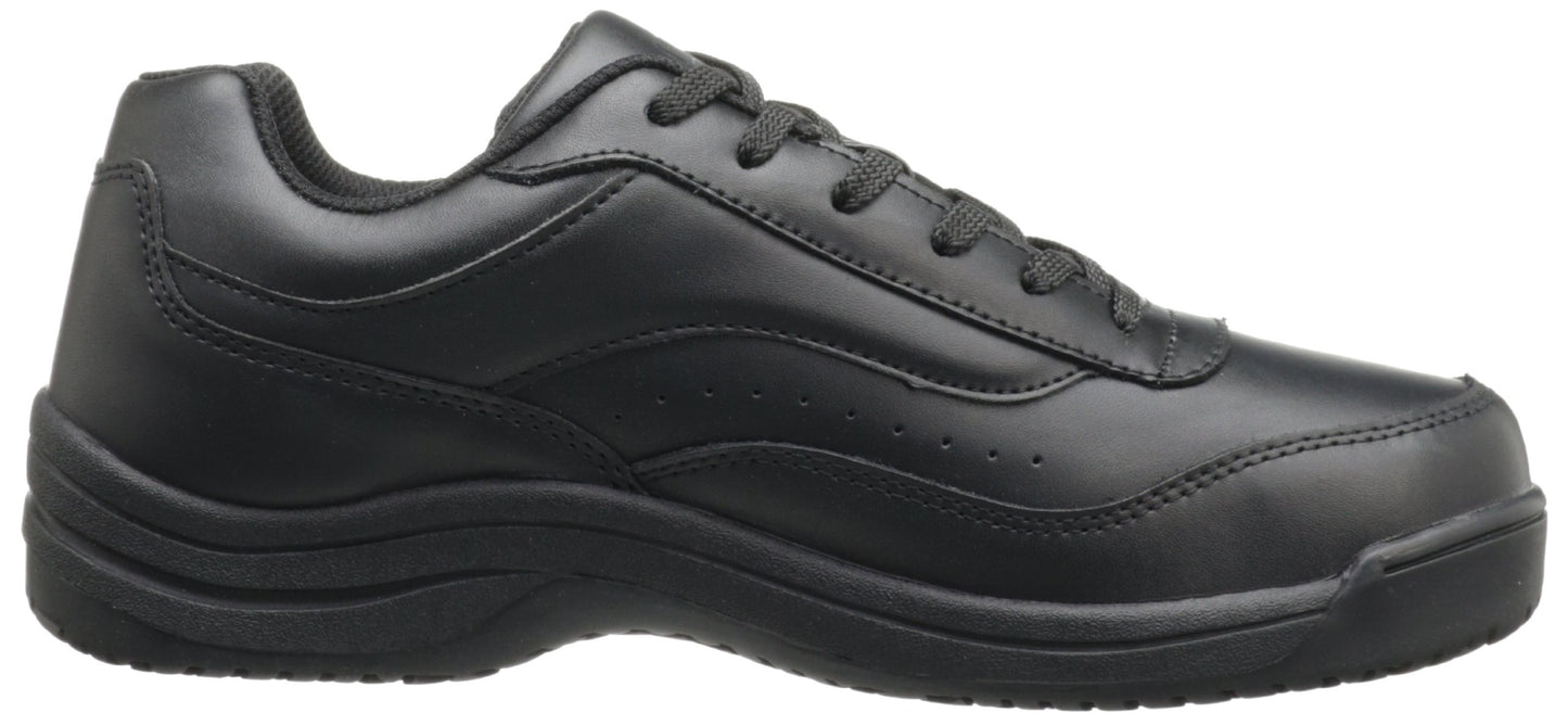 Skidbuster 5070 Men's Leather Slip Resistant Athletic Shoe,Black,9 M US