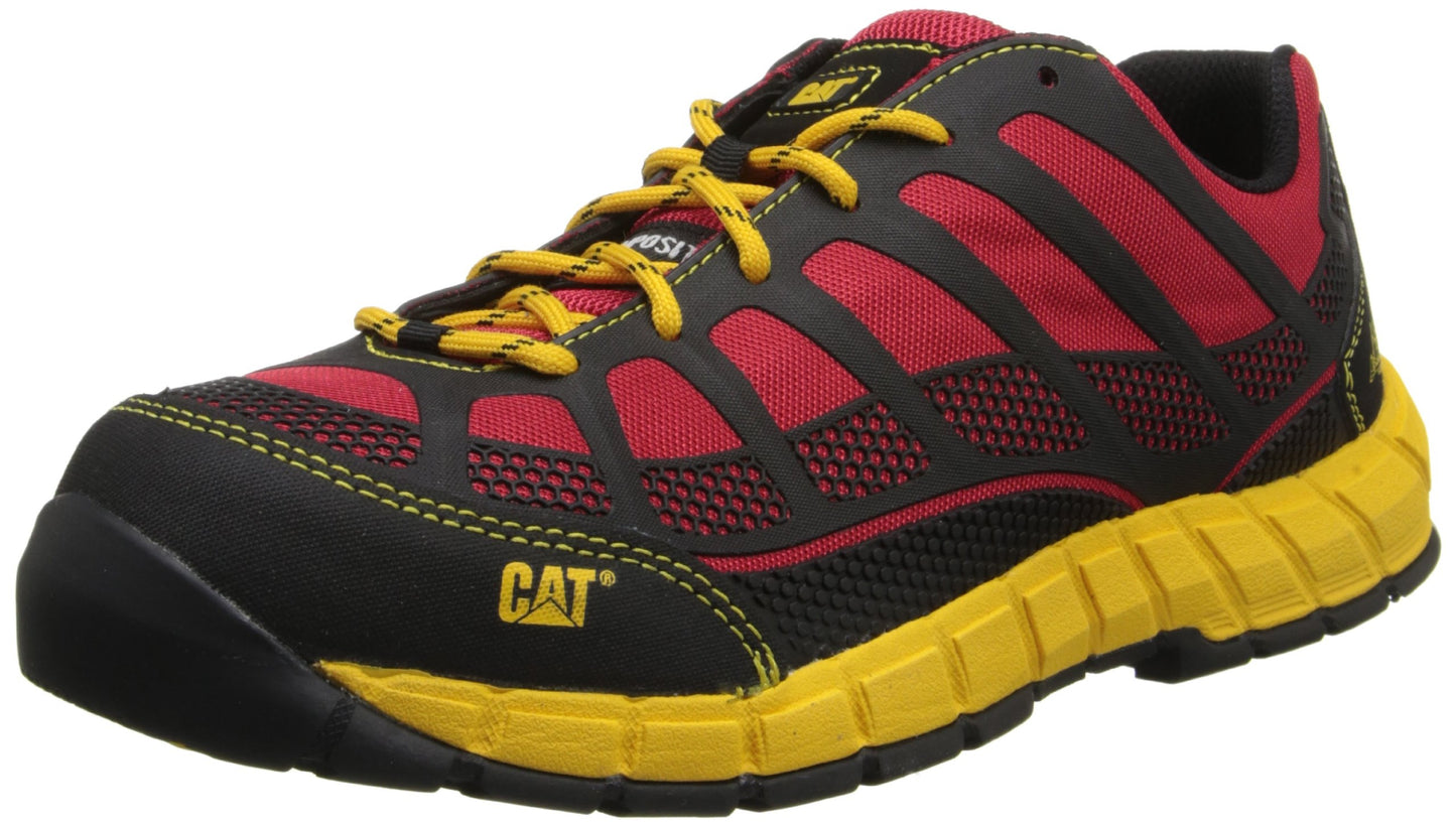 Caterpillar Men's Streamline Comp Toe-M, Red/Yellow, 9 M US