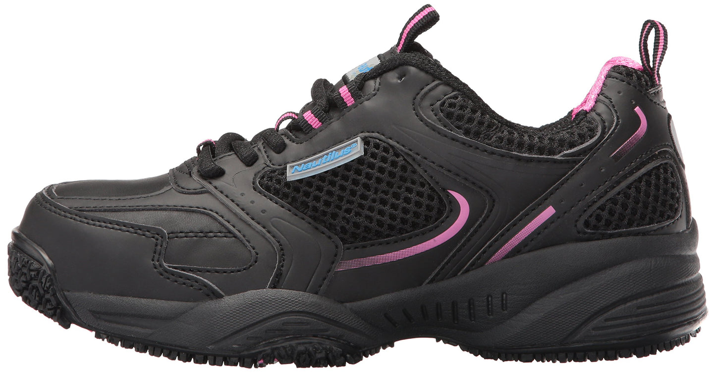 Nautilus Safety Footwear Nautilus 2151 Womens SR Safety Toe Athletic Industrial & Construction Shoe, Black, 8.5 2E US