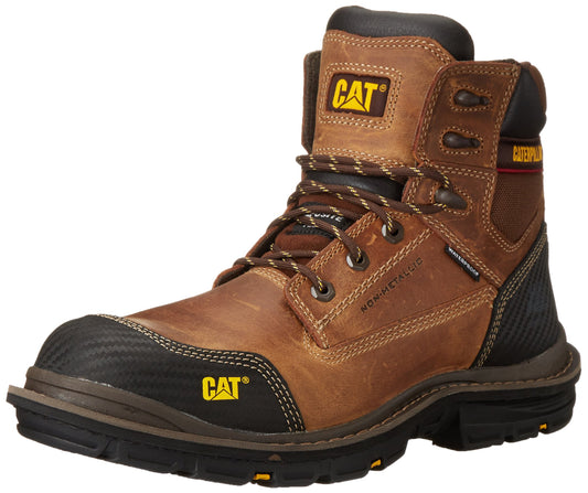 Caterpillar Men's Fabricate 6 Inch Tough Waterproof Comp Toe Work Boot, Brown, 13 M US