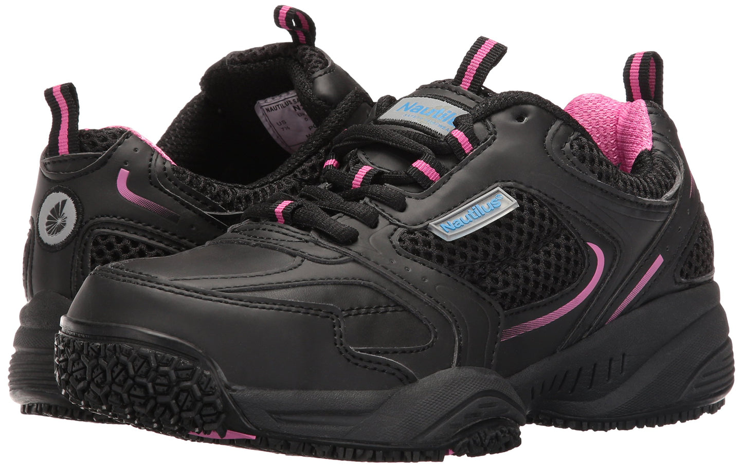 Nautilus Safety Footwear Nautilus 2151 Womens SR Safety Toe Athletic Industrial & Construction Shoe, Black, 8.5 2E US