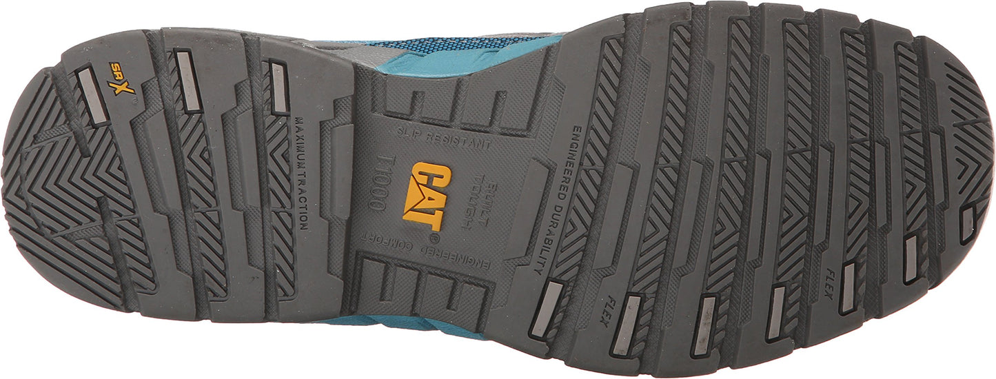 Caterpillar Women's Connexion Steel Toe Work Oxford, Vivid Blue, 10 M US