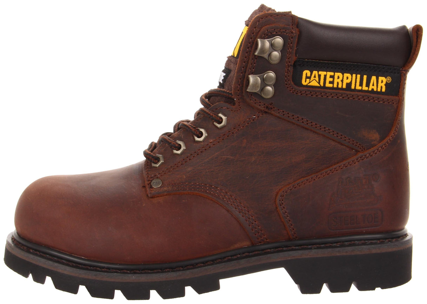 Caterpillar Men's Second Shift Steel Toe Work Boot,Dark Brown,11 W US