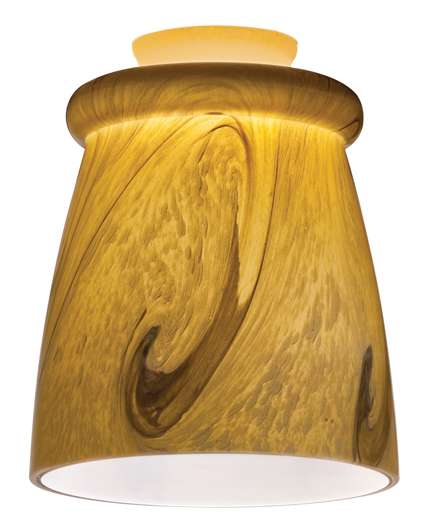 Lithonia Lighting DTRB 1014 M6 Decorative Top Rib Shade, Caramel Mocha Swirl