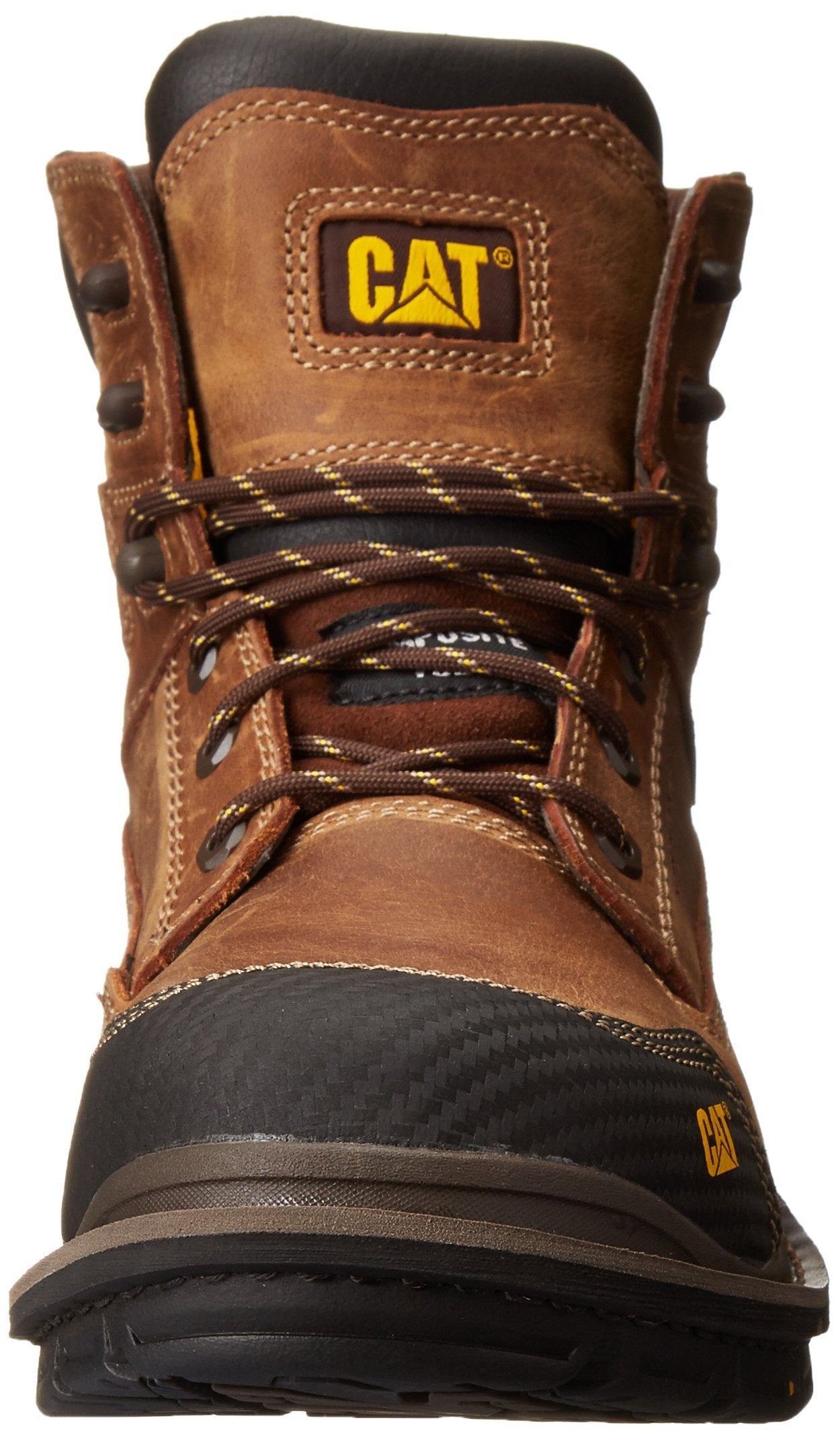 Caterpillar Men's Fabricate 6 Inch Tough Waterproof Comp Toe Work Boot, Brown, 13 M US