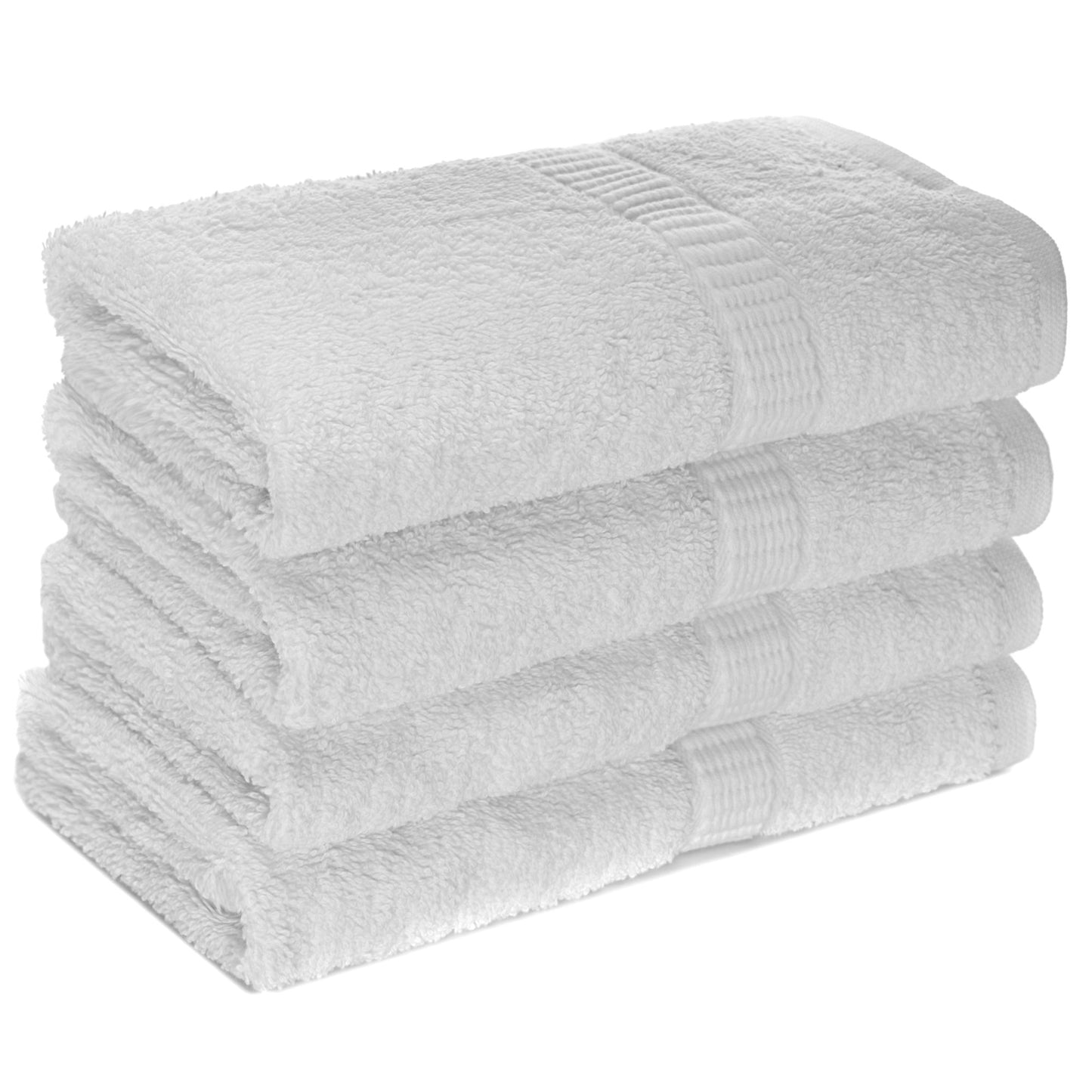 PACK of 20 Alurri Luxury Hand Towels by Super Soft- 16x28 inch White