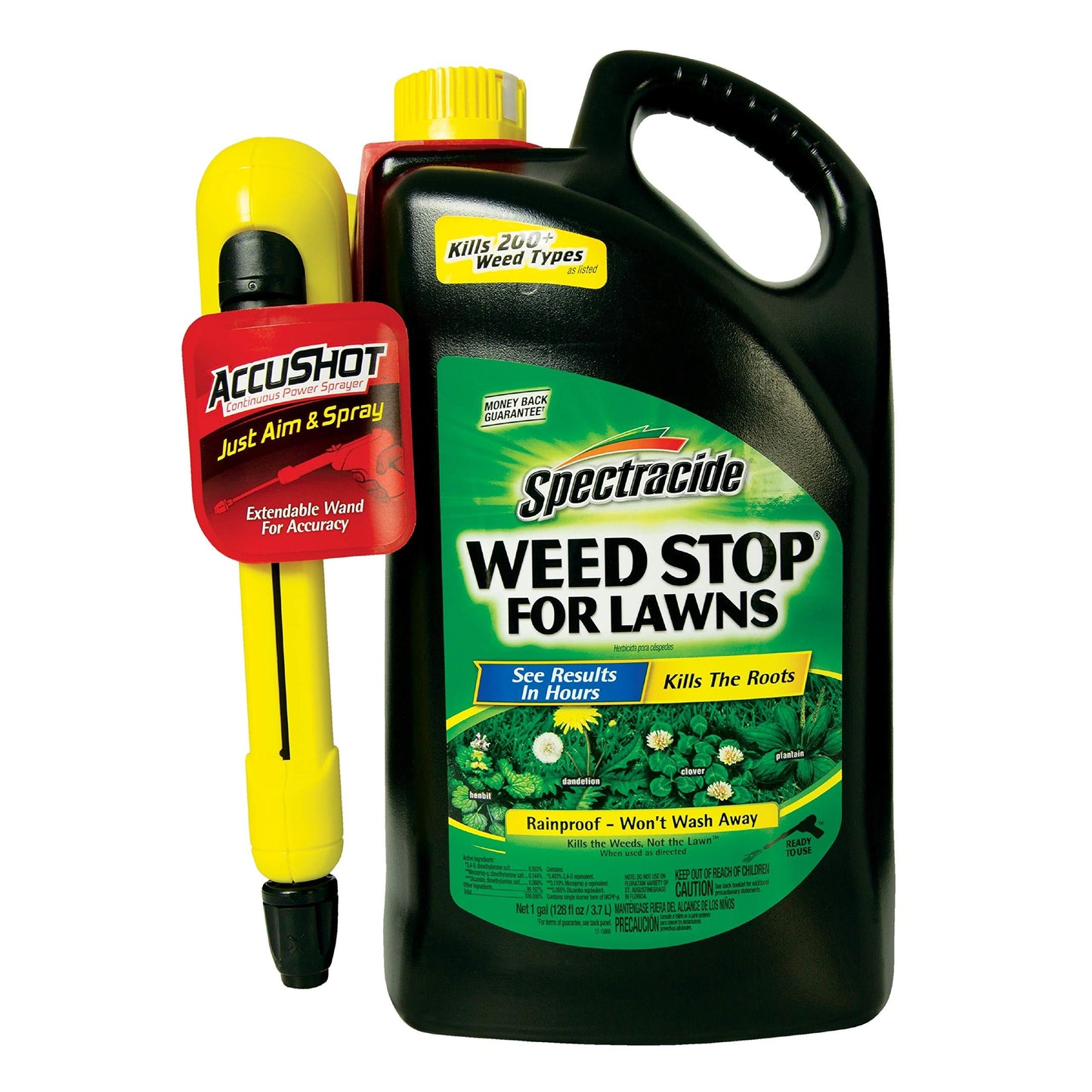 Spectracide Weed Stop For Lawns, AccuShot Sprayer, 1-Gallon