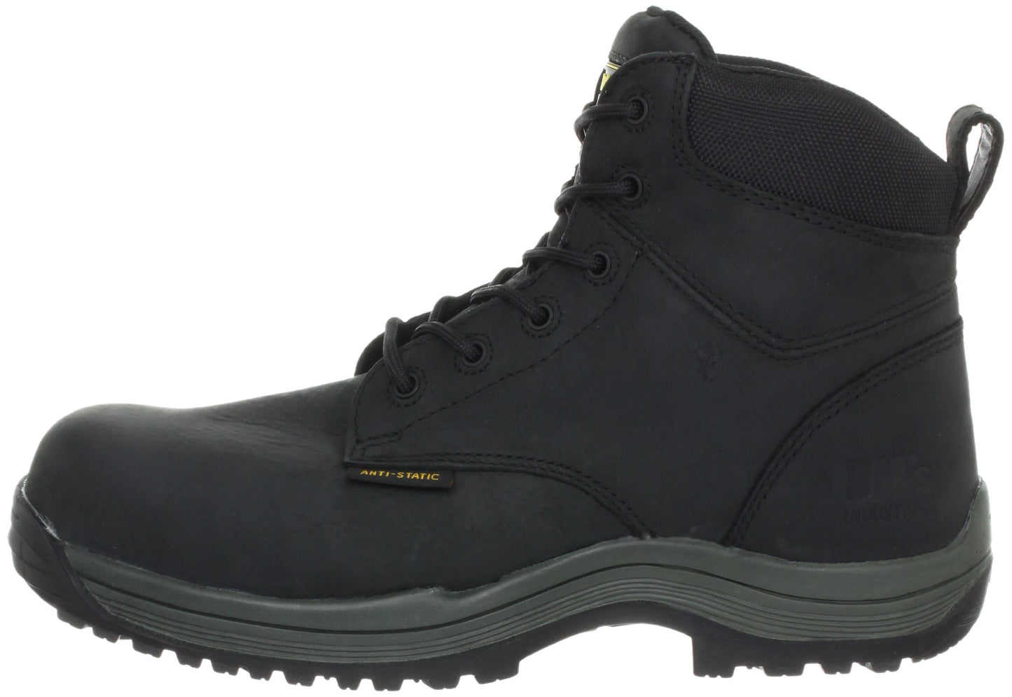 Dr. Martens Men's Falcon Work Boot,Black Industrial Greasy,12 UK/13 M US