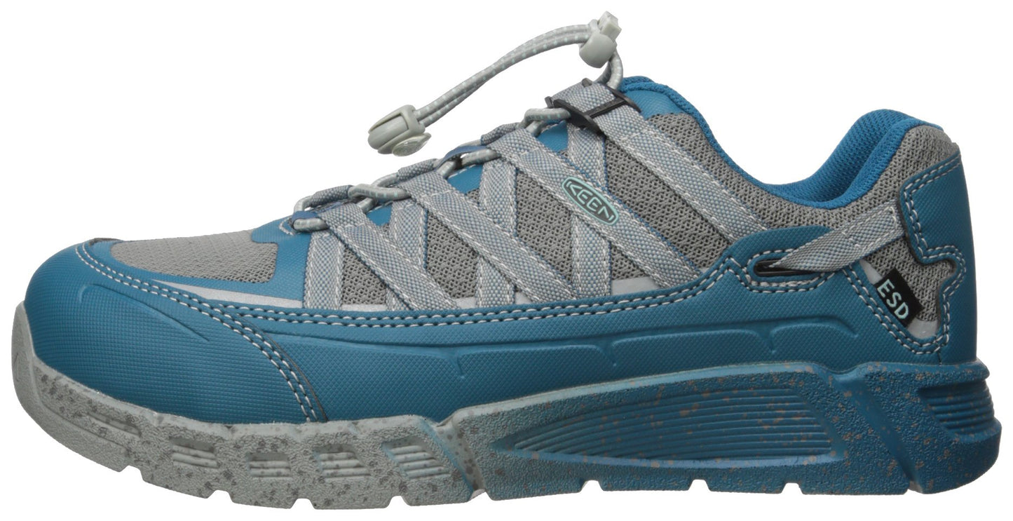 KEEN Utility Women's Asheville Industrial Shoe, Ink Eggshell Blue, 11 W US