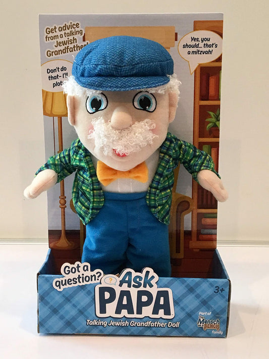 Mensch on a Bench Ask Papa – Talking Grandfather Doll