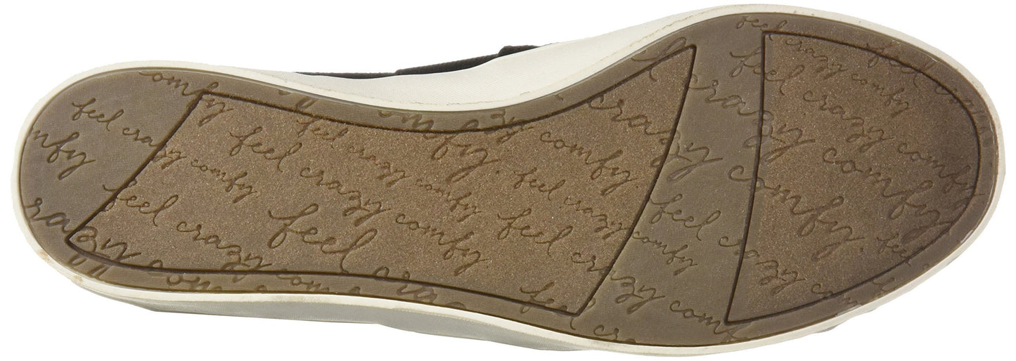 Dr. Scholl's Shoes Women's Luna Sneaker, Black Microfiber Perforated, 8.5