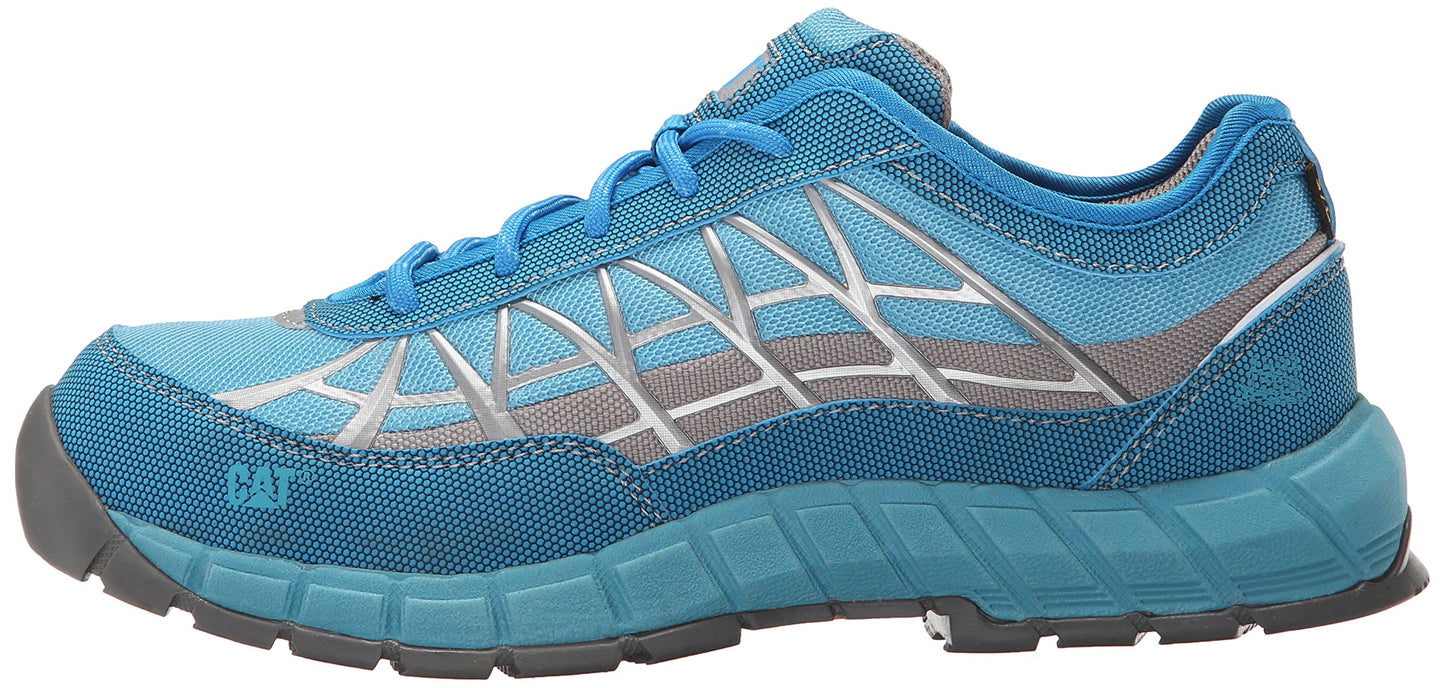 Caterpillar Women's Connexion Steel Toe Work Oxford, Vivid Blue, 10 M US