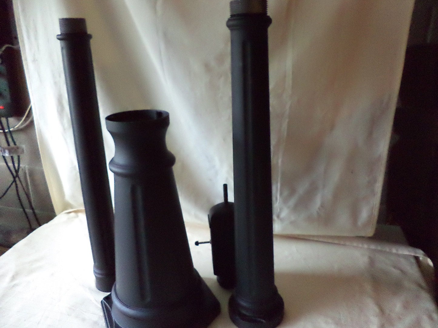 Hampton Bay Outdoor Post Lantern, 1 of the posts is BROKEN