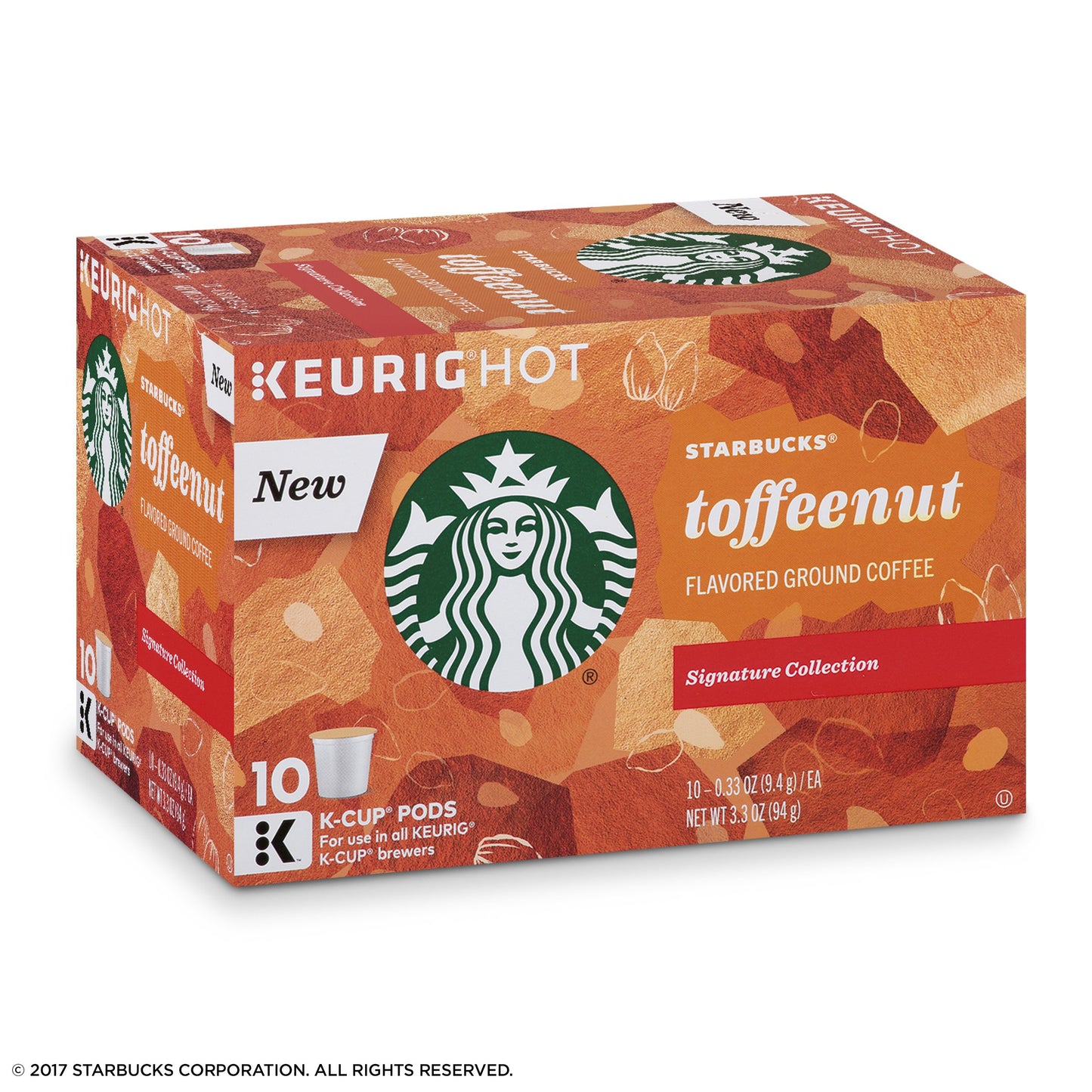 Starbucks Toffeenut Medium Roast Coffee K Cups for Keurig 60 Count BBD Jan 2020