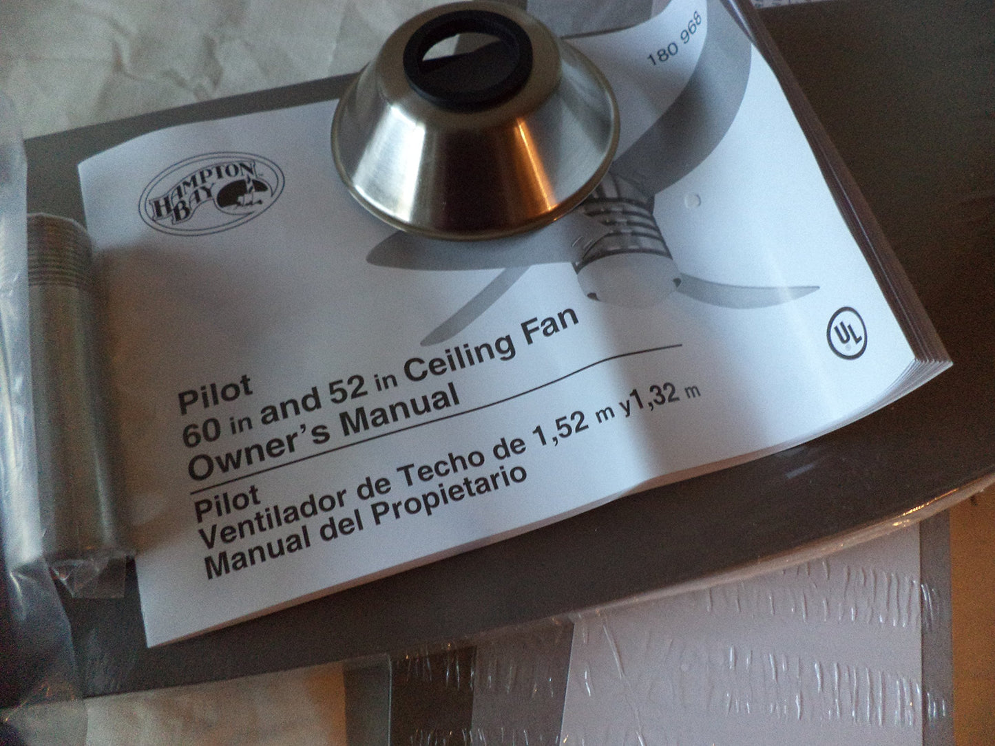 Hampton Bay 180 968 Lighting PILOT LIght Does not work