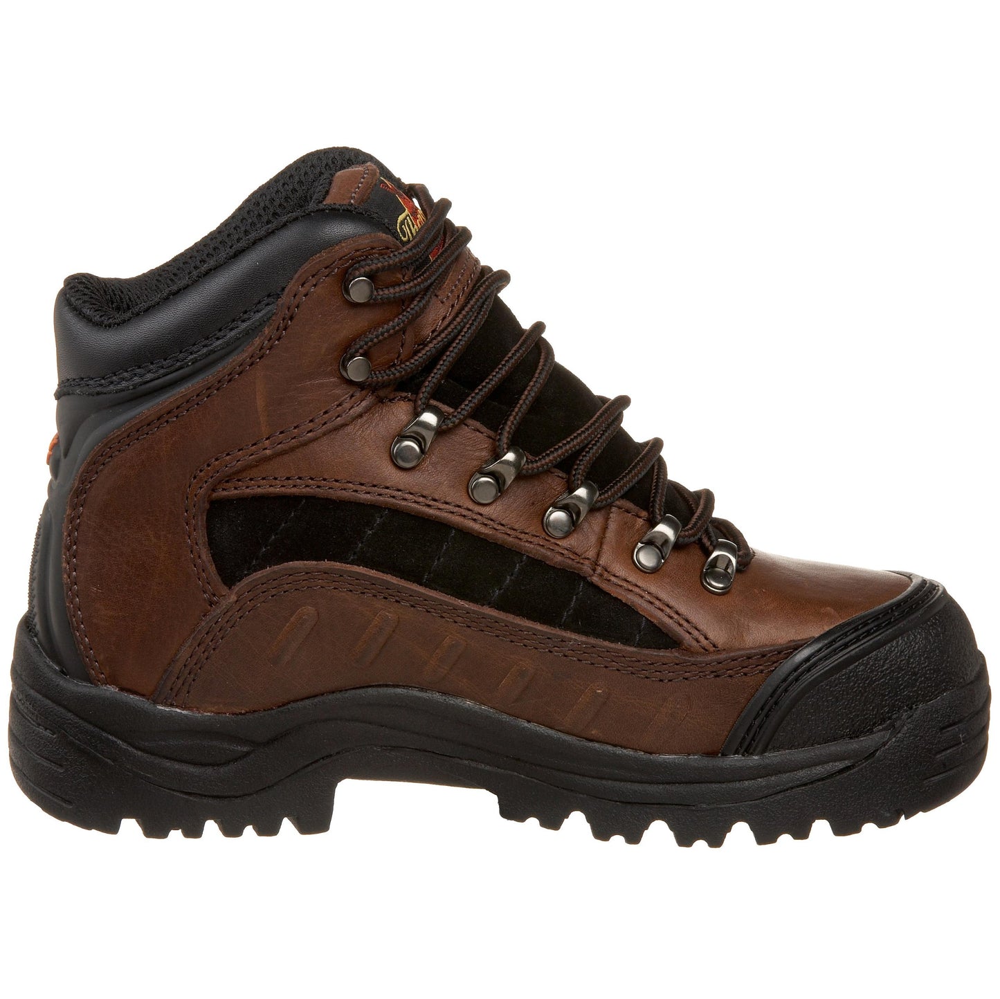 Thorogood Women's I-Met Technology 6" Hiking Boot, Dark Brown and Black Suede, 8 W US