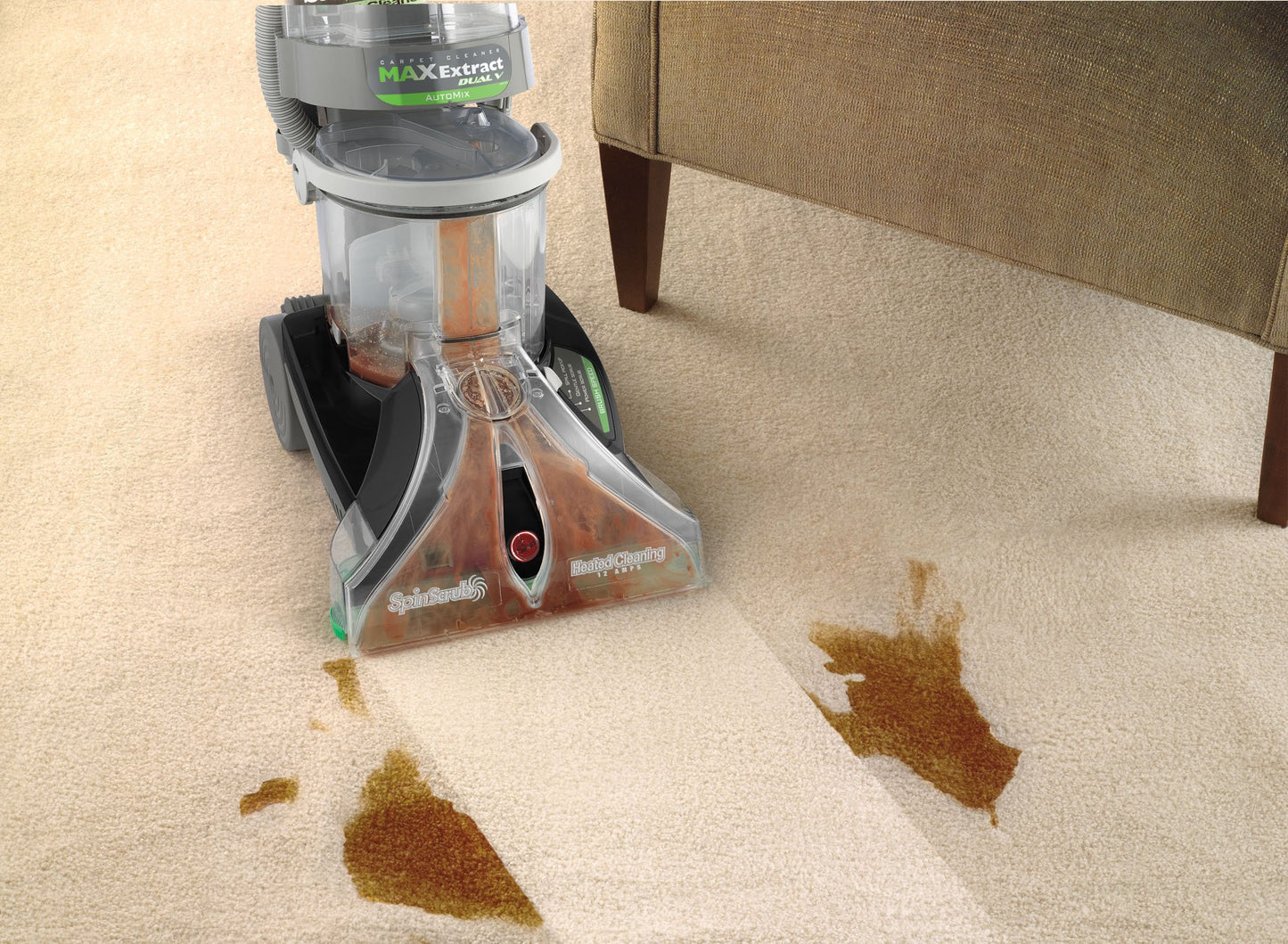 Hoover Carpet Cleaner Max Extract Dual V WidePath Carpet Cleaner Machine F7412900
