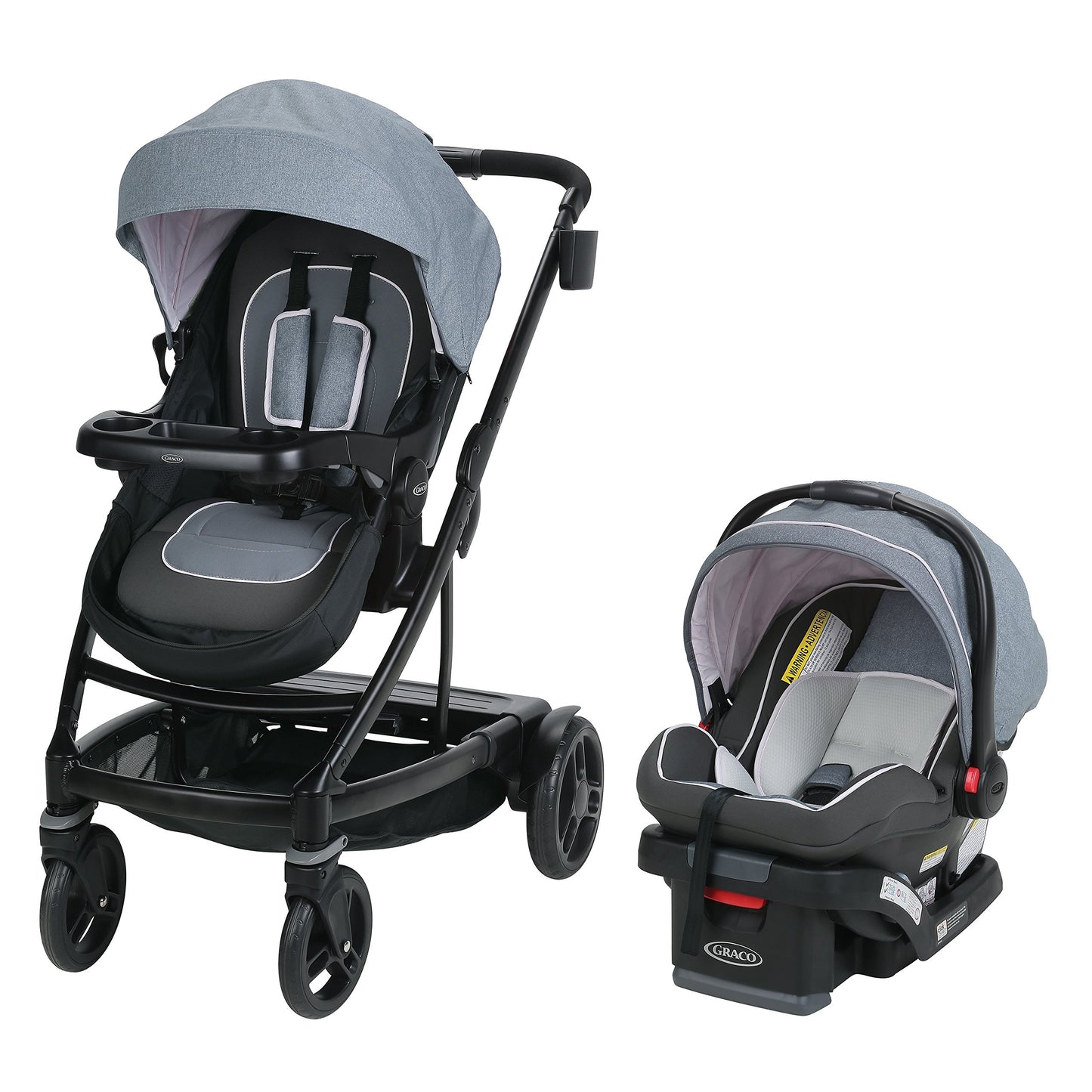 Graco UNO2DUO 2032495 Travel System, Hazel (Pink Lining) Stroller ONLY