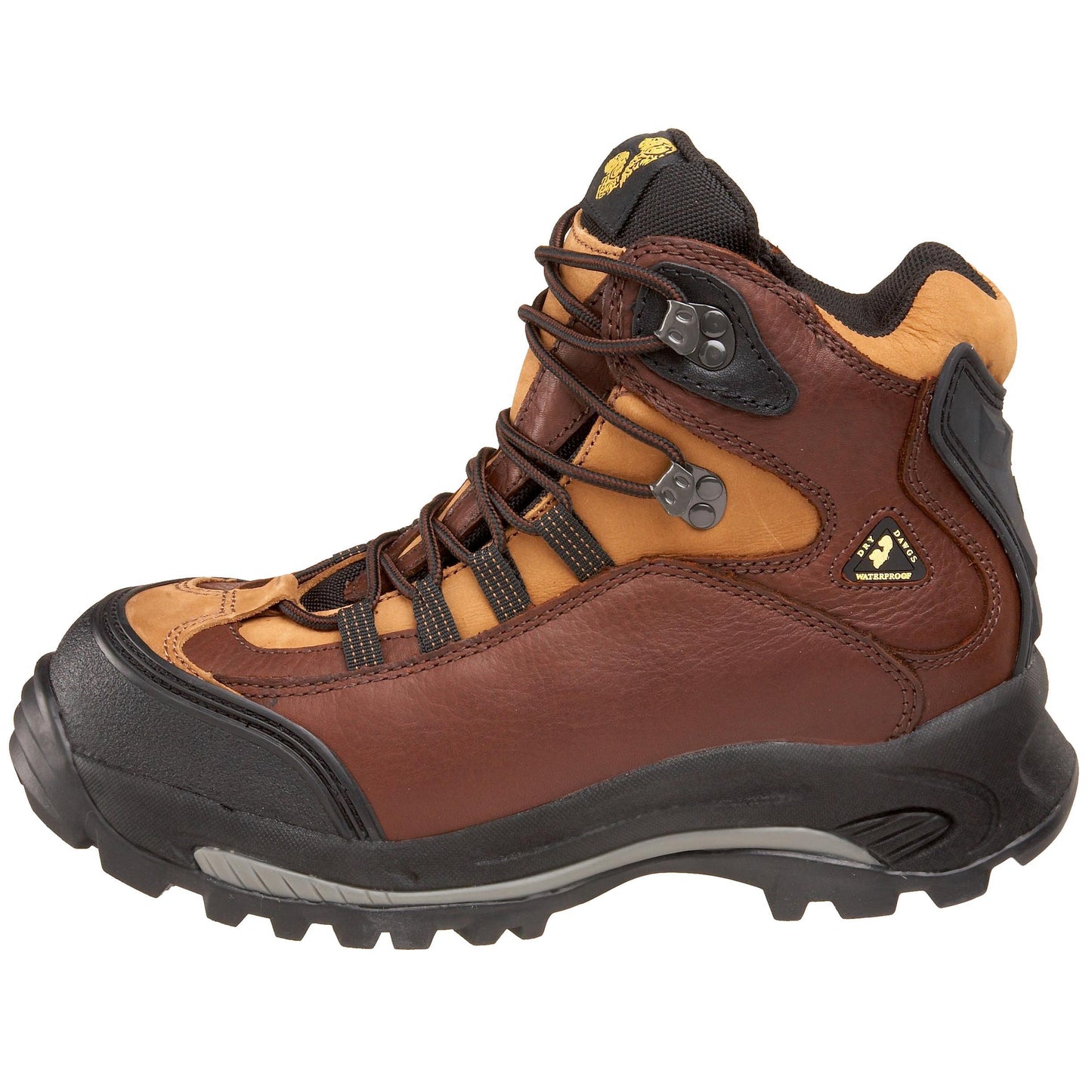 Golden Retriever Men's Safety Toe Waterproof Hiker,Brown,9 W US
