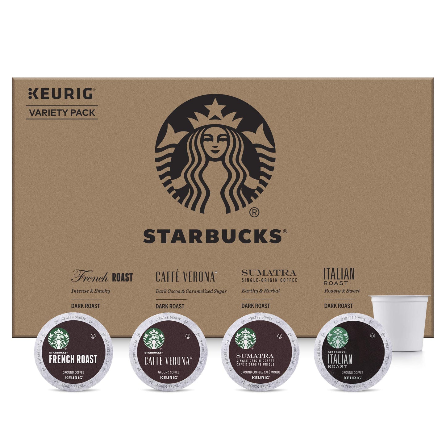 LOT OF 192 K CUPS Starbucks Dark Roast Coffee Variety Pack for Keurig EXP 10/19