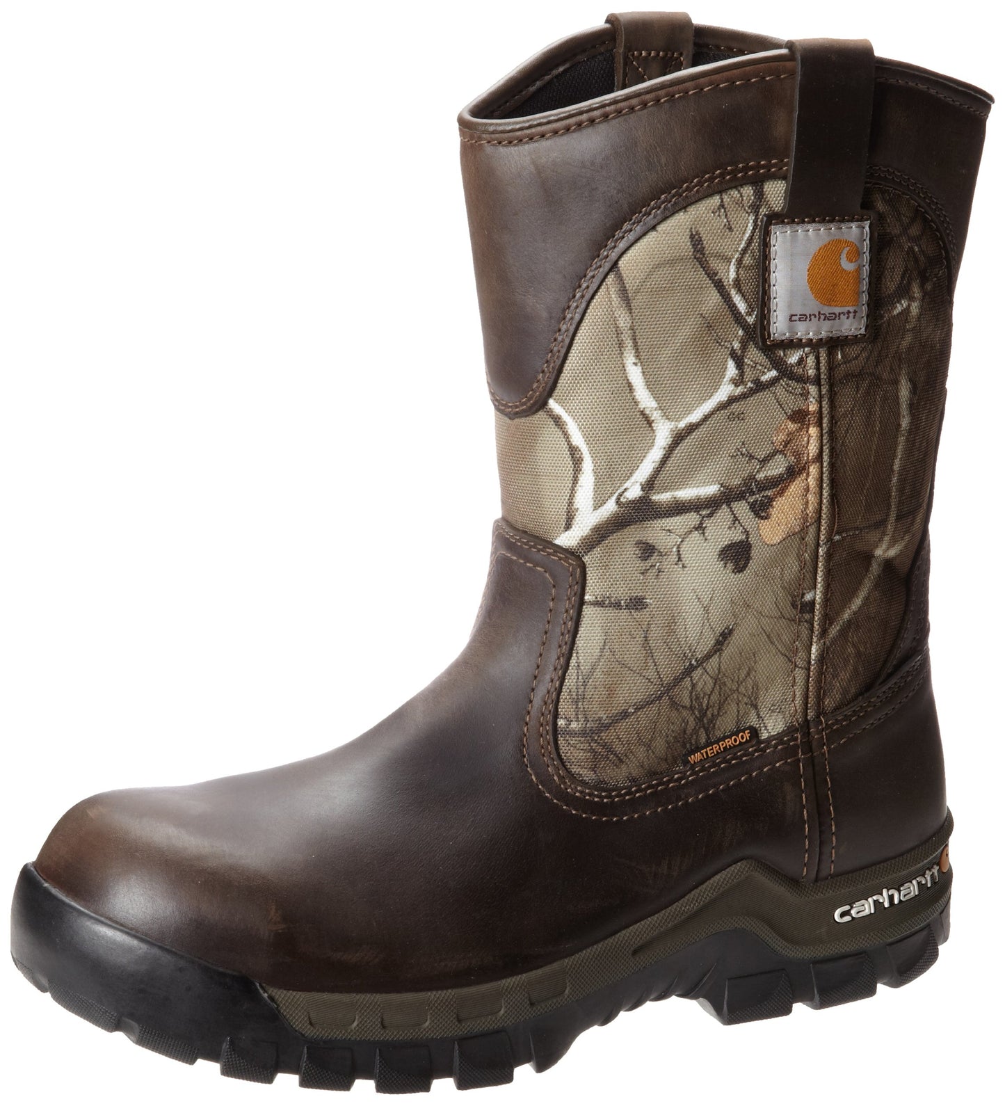 Carhartt Men's 10" Waterproof Comp Toe Boot CMF1375,Brown Leather,11.5 M US