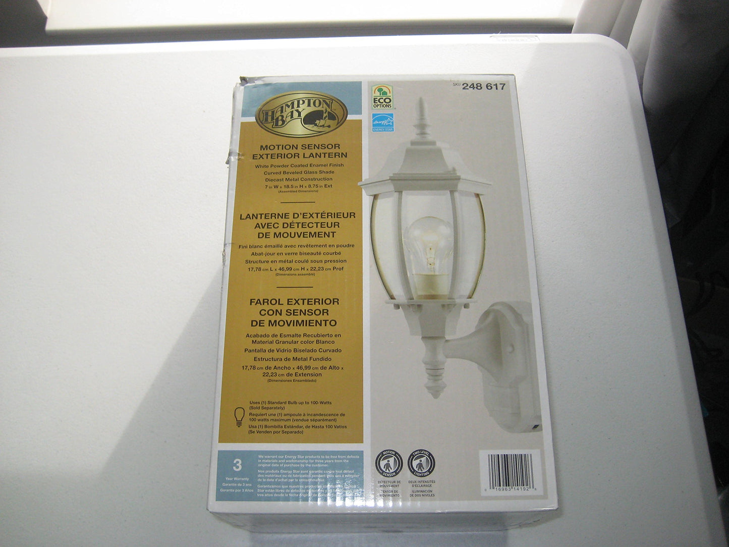 Hampton Bay Alexandria 180 Degree Outdoor 18.5" h x 7" w x 8.5" White