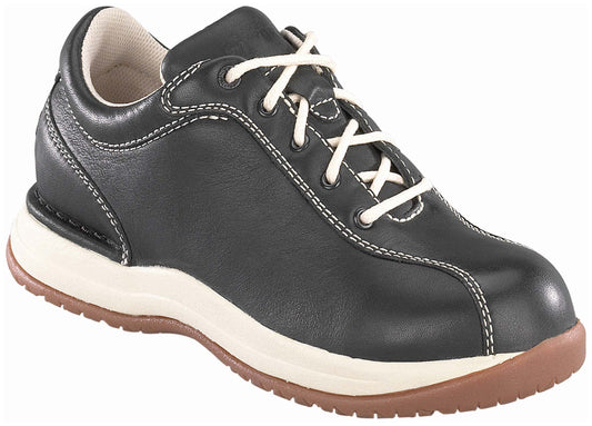 Rockport Works Women's Taconic ST Athletic Shoes,Black Leather,8 W US